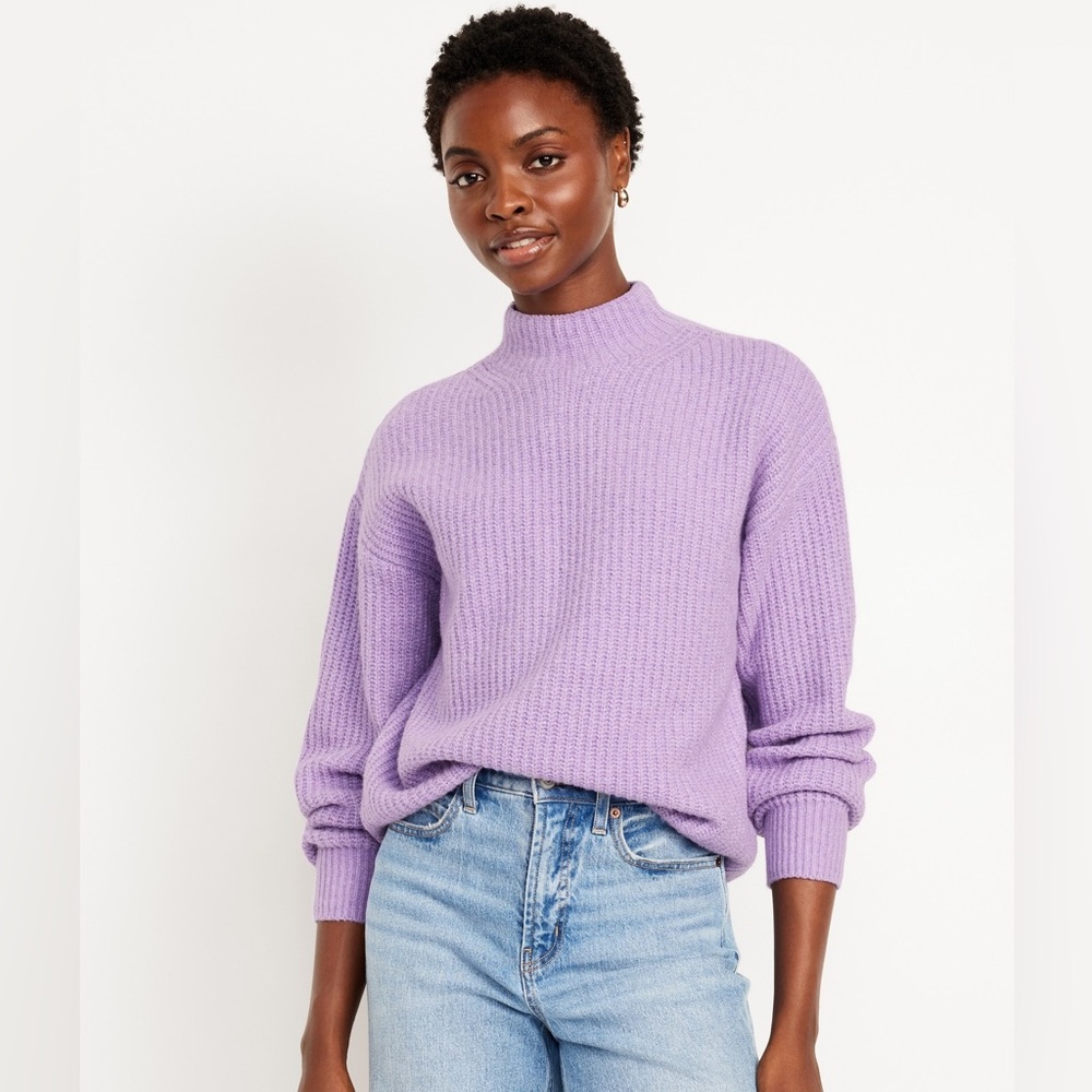 NWOT Old Navy SoSoft Cropped Mock Neck Sweater